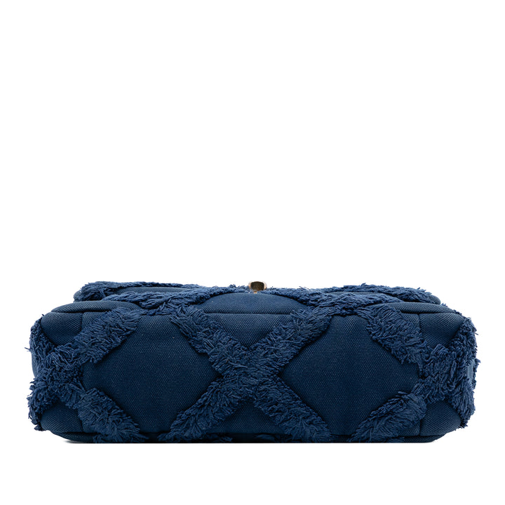Chanel Medium Toile et Cotton 19 à rabat