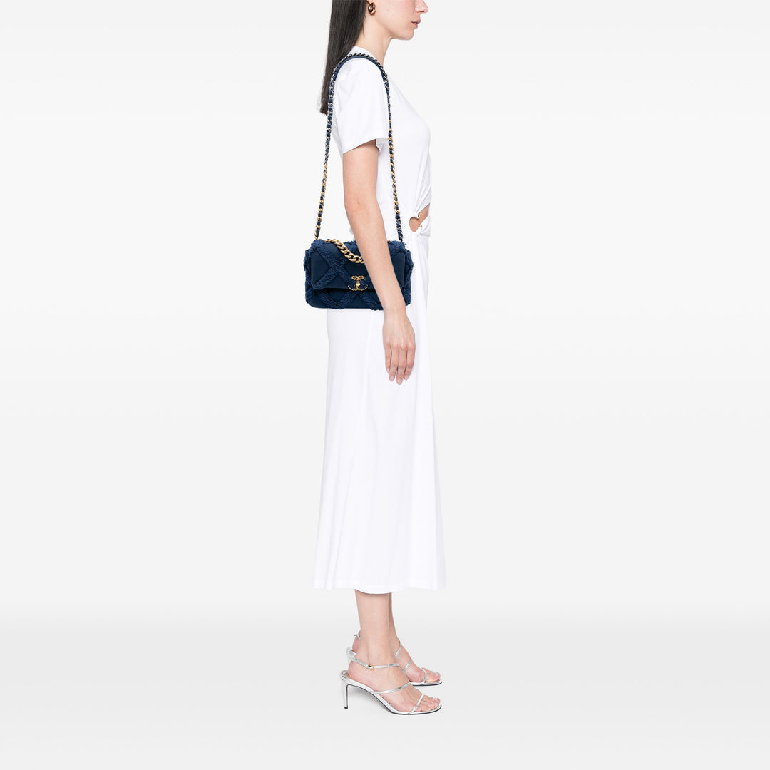 Chanel Medium Toile et Cotton 19 à rabat