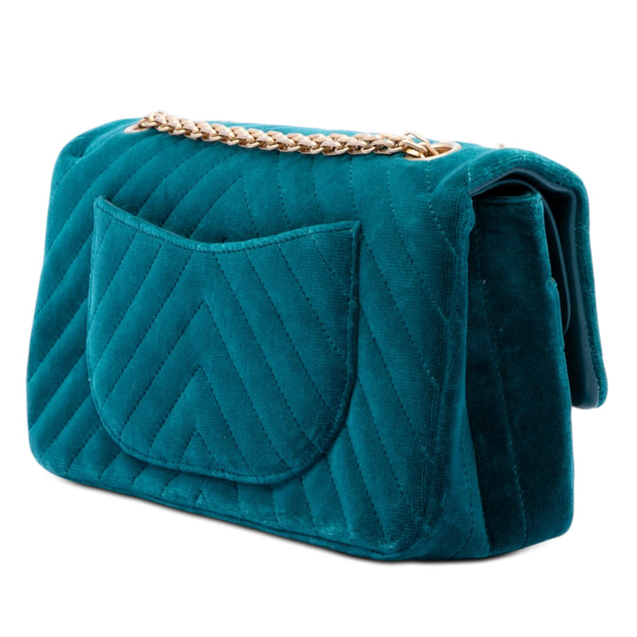 Chanel Chevron Velours Reissue 2.55 Double rabat 225