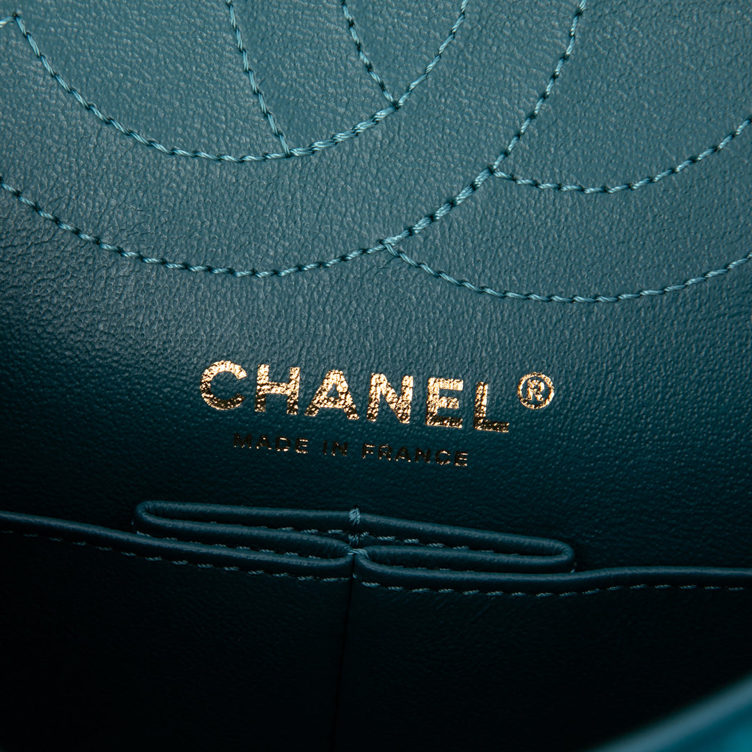 Chanel Chevron Velours Reissue 2.55 Double rabat 225