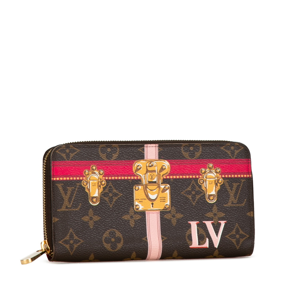 Monogram Summer Trunks Zippy Long Wallet Brown - Gaby Paris