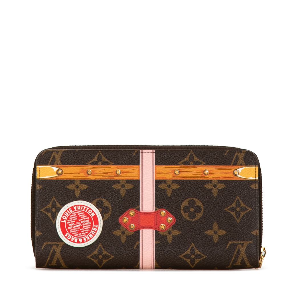 Monogram Summer Trunks Zippy Long Wallet Brown - Gaby Paris