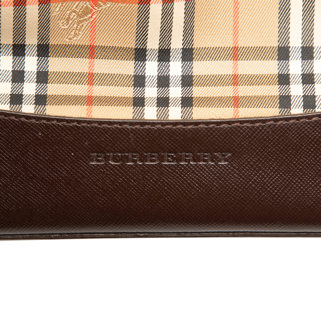 Burberry Cabas Haymarket Check Beige – vue 5 – GABY PARIS