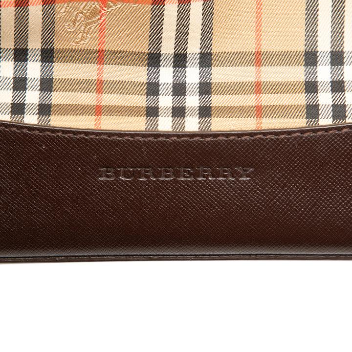 Burberry Cabas Haymarket Check Beige – vue 5 – GABY PARIS