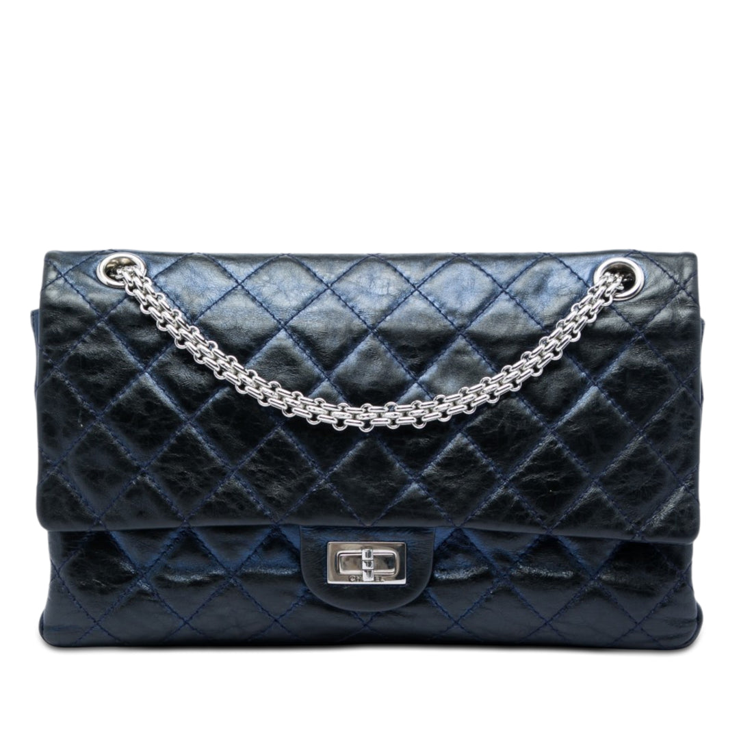 Chanel Matelassé vieilli Cuir de veau Reissue 2.55 Double rabat 226