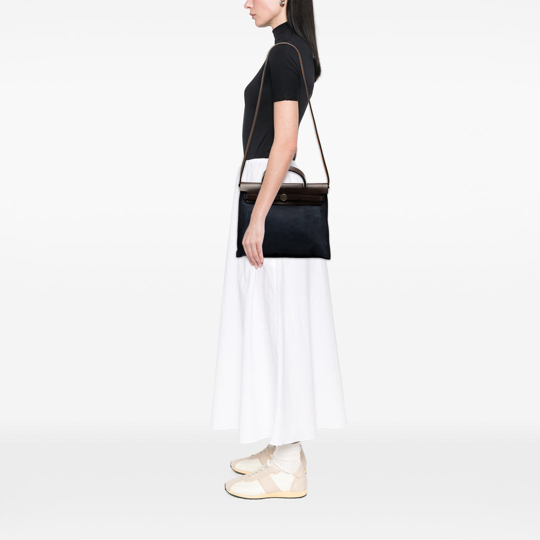 Hermès Toile and Vache Hunter Herbag Zip 31 Bleu – GABY PARIS Authentique