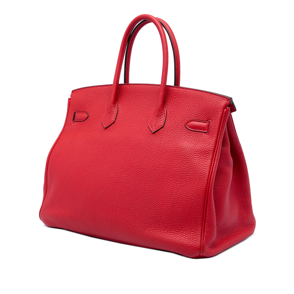 Hermès Sac à main Birkin Retourne 35 Togo Rouge – vue 2 – GABY PARIS