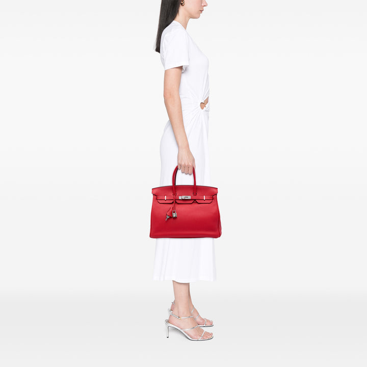 Hermès Sac à main Birkin Retourne 35 Togo Rouge – vue 5 – GABY PARIS