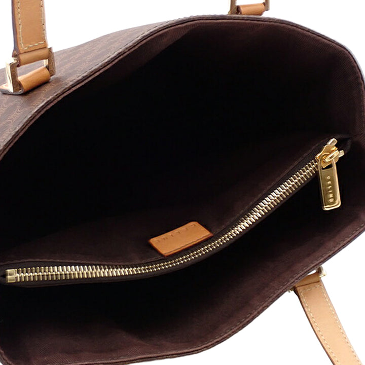 Macadam Coated Canvas Tote Brown - Gaby Paris