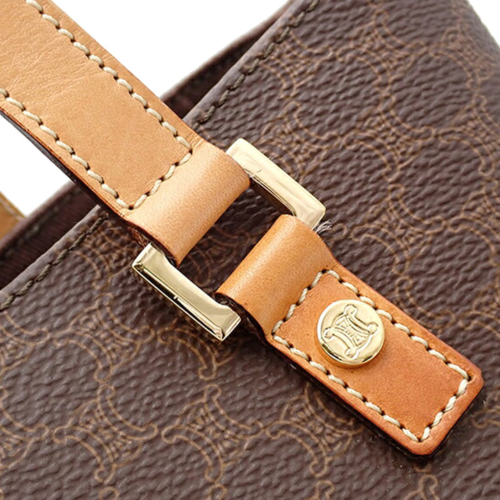Macadam Coated Canvas Tote Brown - Gaby Paris