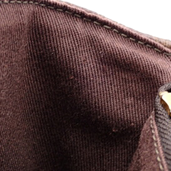 Macadam Coated Canvas Tote Brown - Gaby Paris