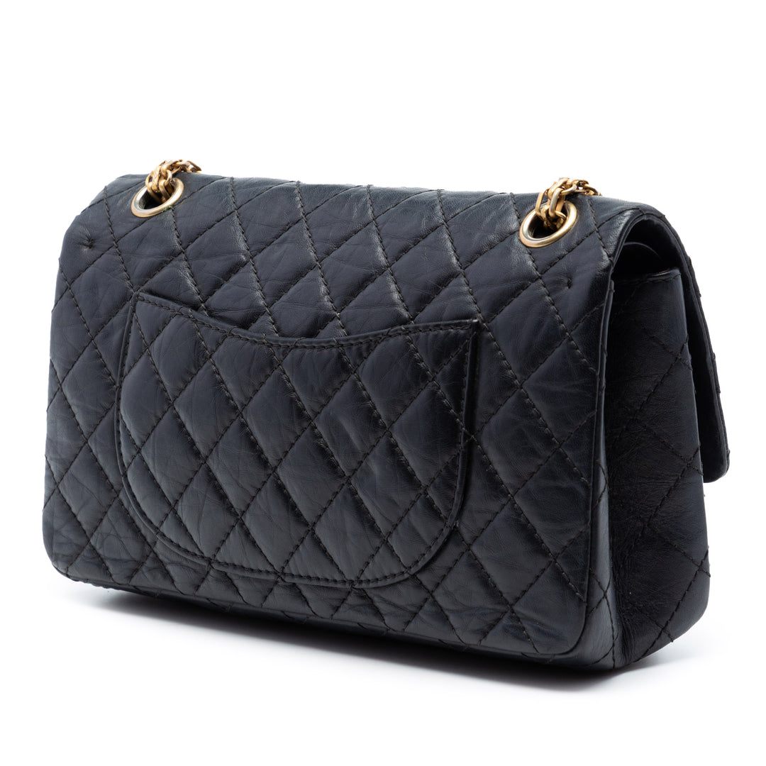 Chanel Matelassé vieilli Cuir de veau Reissue 2.55 Double rabat 225