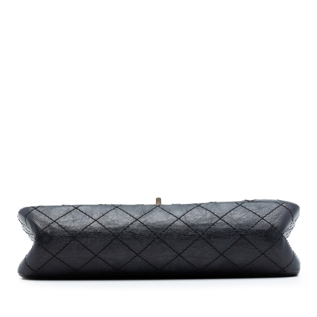 Chanel Matelassé vieilli Cuir de veau Reissue 2.55 Double rabat 225