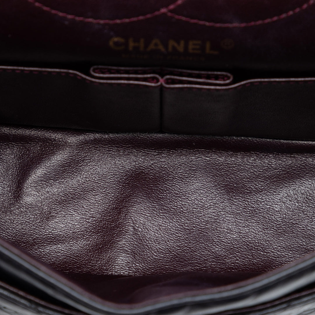 Chanel Matelassé vieilli Cuir de veau Reissue 2.55 Double rabat 225