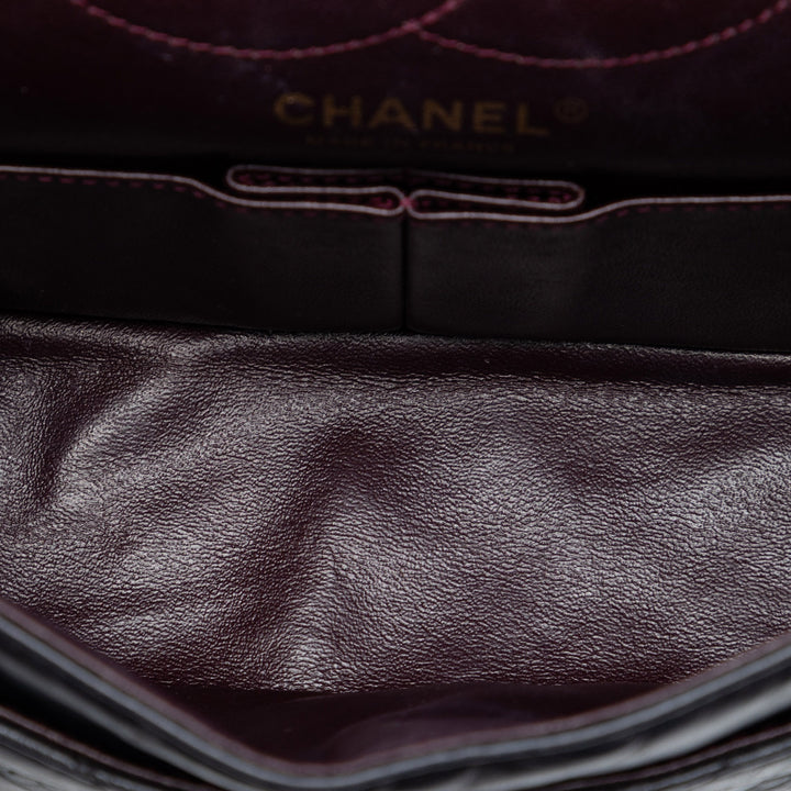 Chanel Matelassé vieilli Cuir de veau Reissue 2.55 Double rabat 225