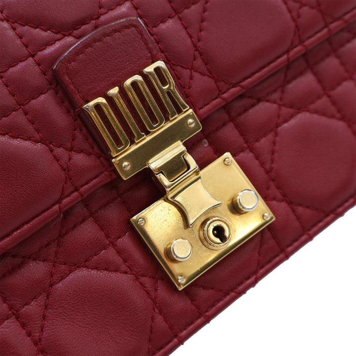 Dior Cuir d’agneau Cannage DiorAddict Wristlet Pochette