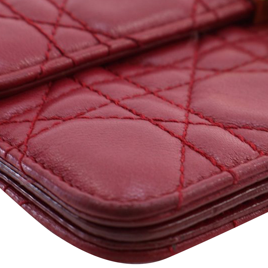 Dior Cuir d’agneau Cannage DiorAddict Wristlet Pochette