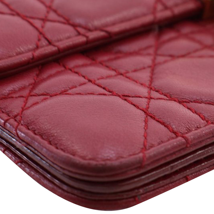 Dior Cuir d’agneau Cannage DiorAddict Wristlet Pochette