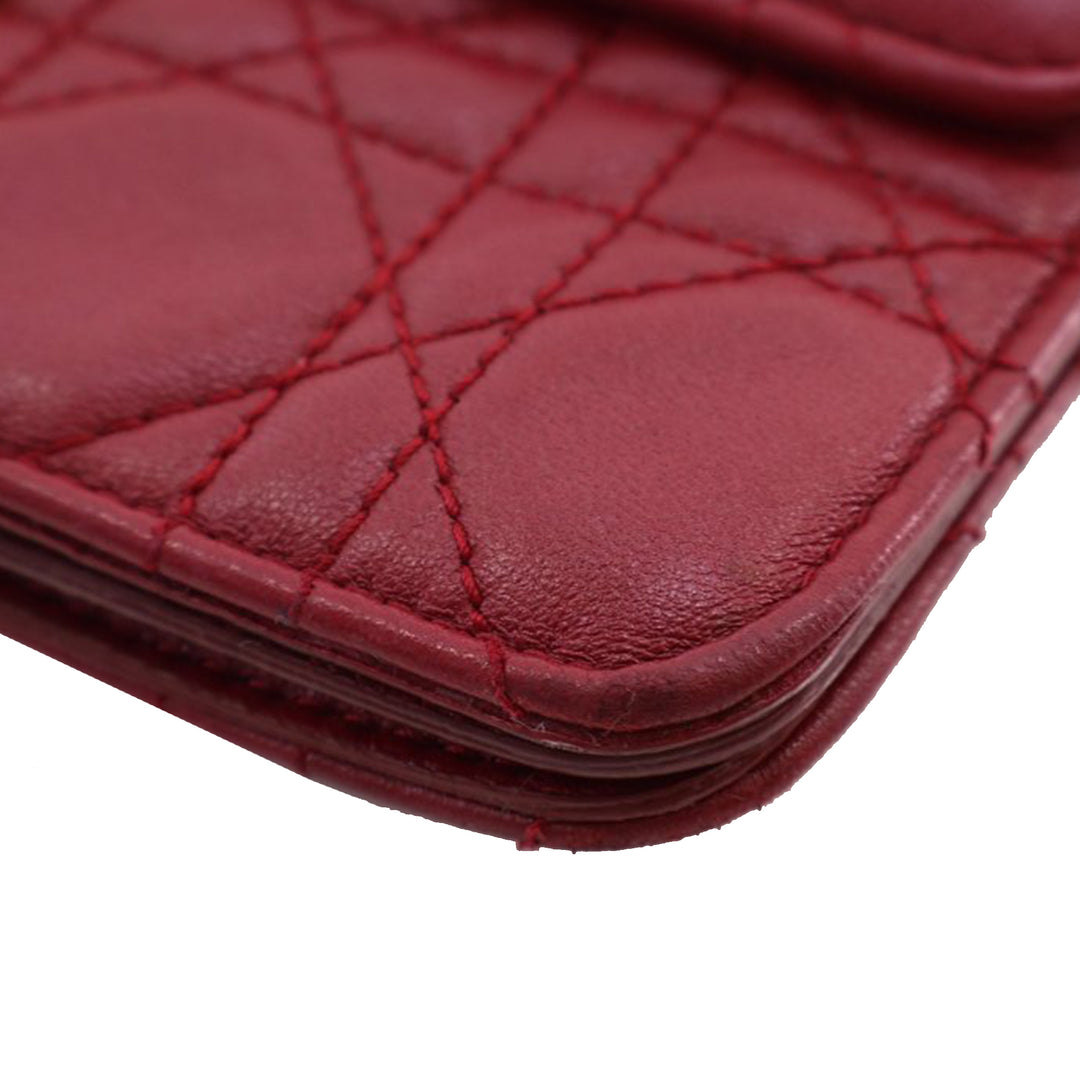 Dior Cuir d’agneau Cannage DiorAddict Wristlet Pochette