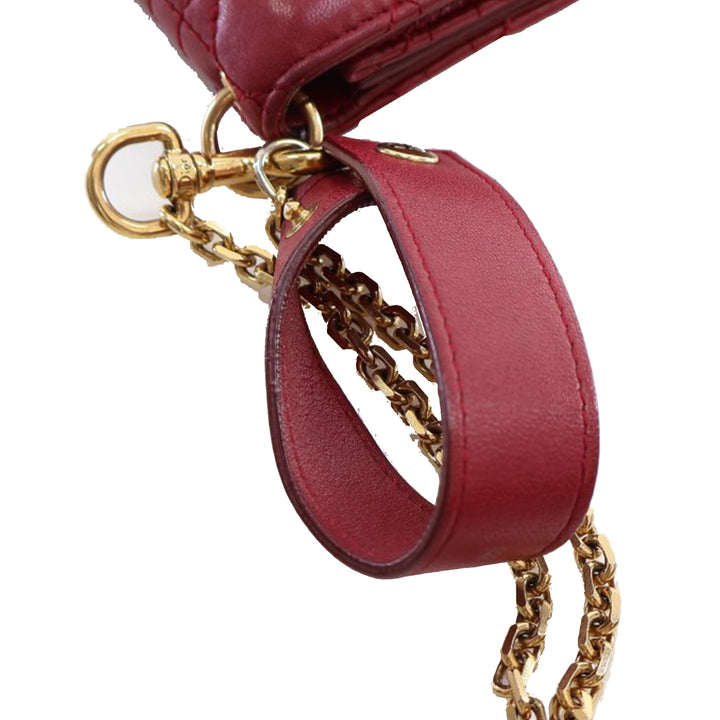 Dior Cuir d’agneau Cannage DiorAddict Wristlet Pochette