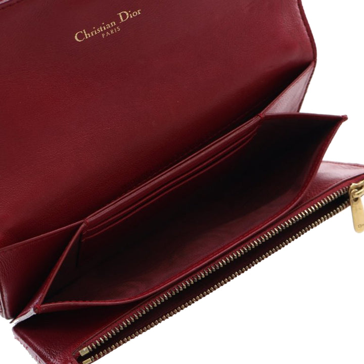 Dior Cuir d’agneau Cannage DiorAddict Wristlet Pochette
