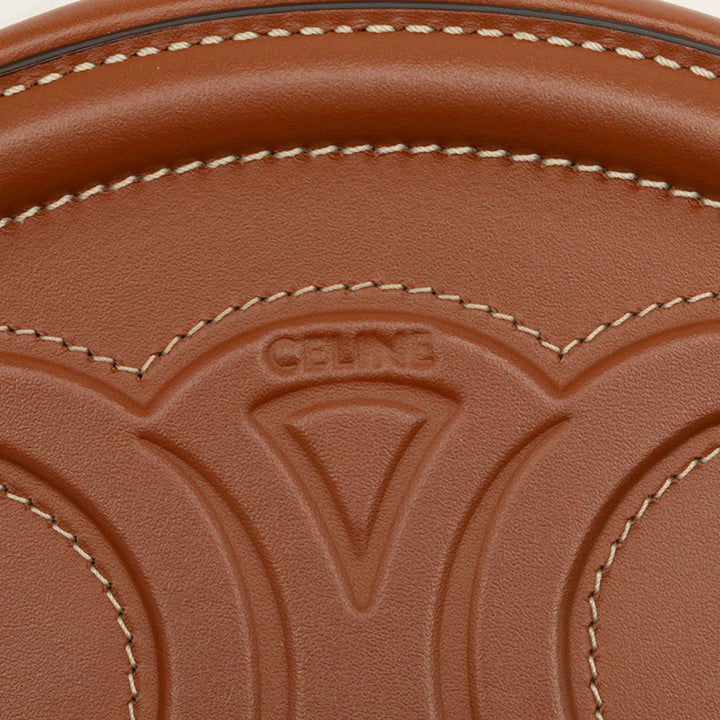 Celine Small Cuir de veau Cuir Triomphe Oval Sac porté croisé