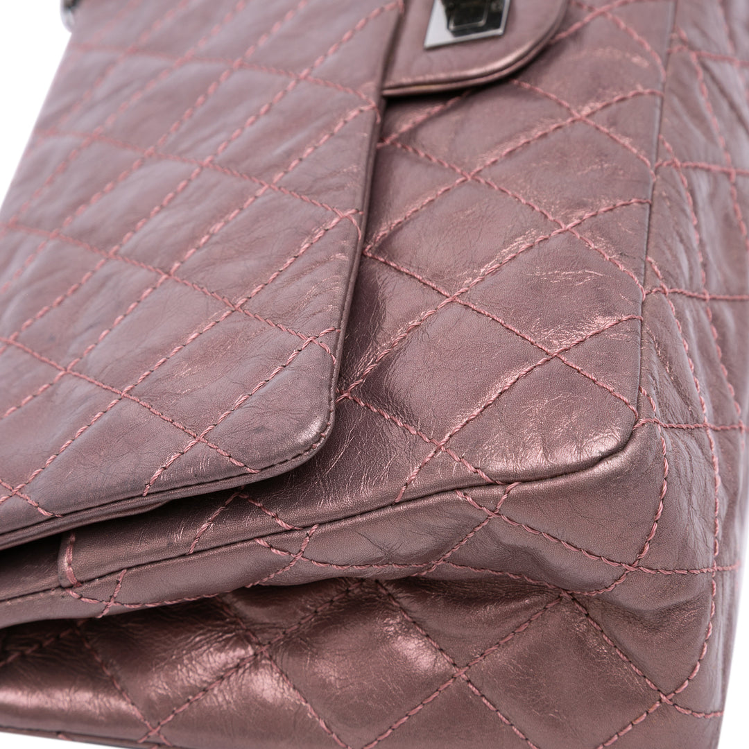 Chanel Reissue 2.55 Aged Métallisé Cuir de veau Double rabat 226 Rose