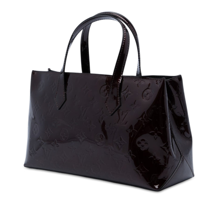 Louis Vuitton Sac à main Wilshire Monogram PM Cuir verni Violet – vue 2 – GABY PARIS