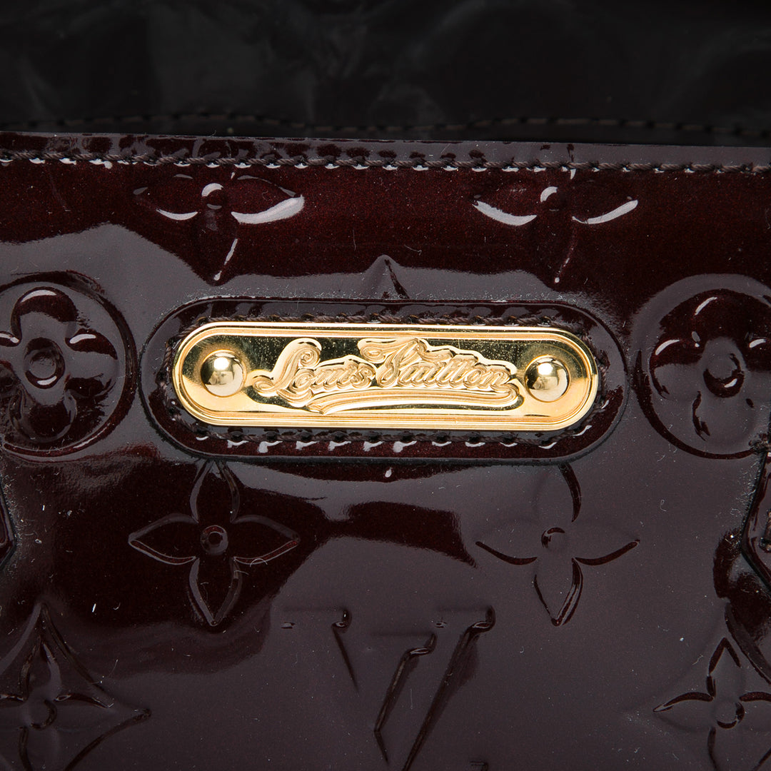 Louis Vuitton Sac à main Wilshire Monogram PM Cuir verni Violet – vue 5 – GABY PARIS