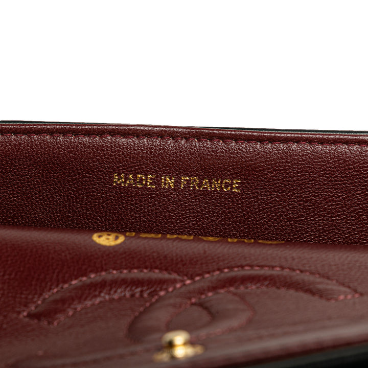 Small Classic Lambskin Double Flap Black - Gaby Paris