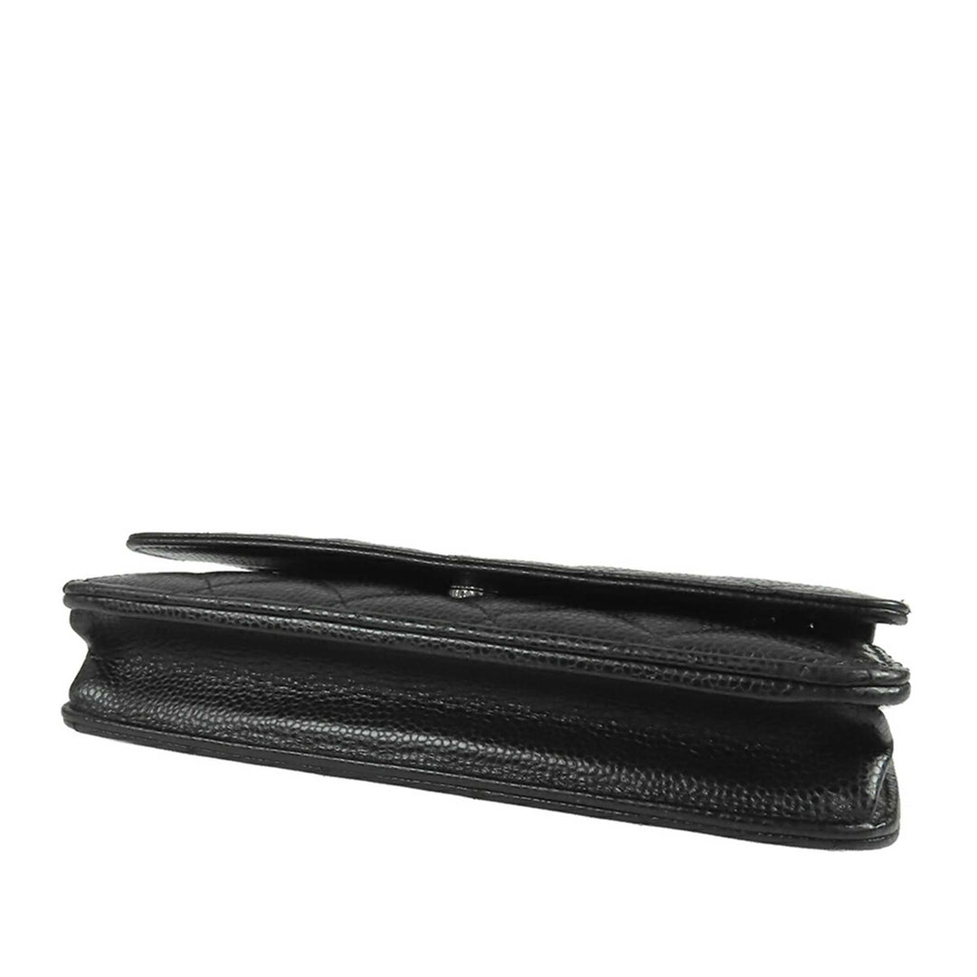 Chanel CC Matelassé Wallet on Chain Cuir caviar