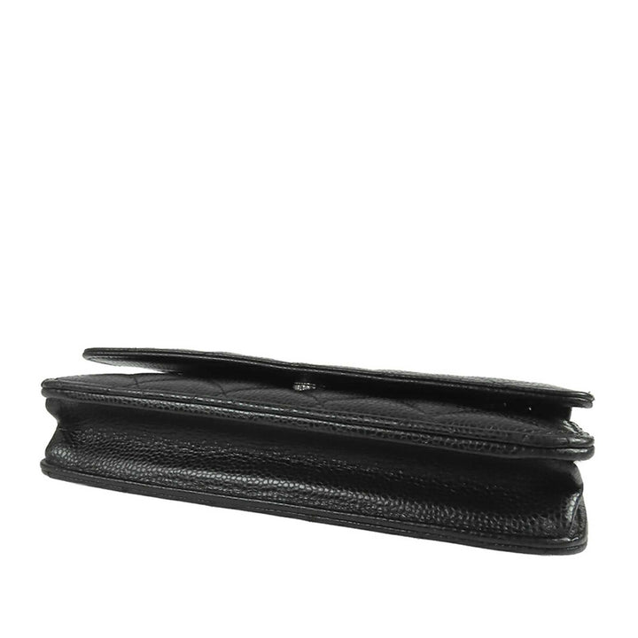 Chanel CC Matelassé Wallet on Chain Cuir caviar