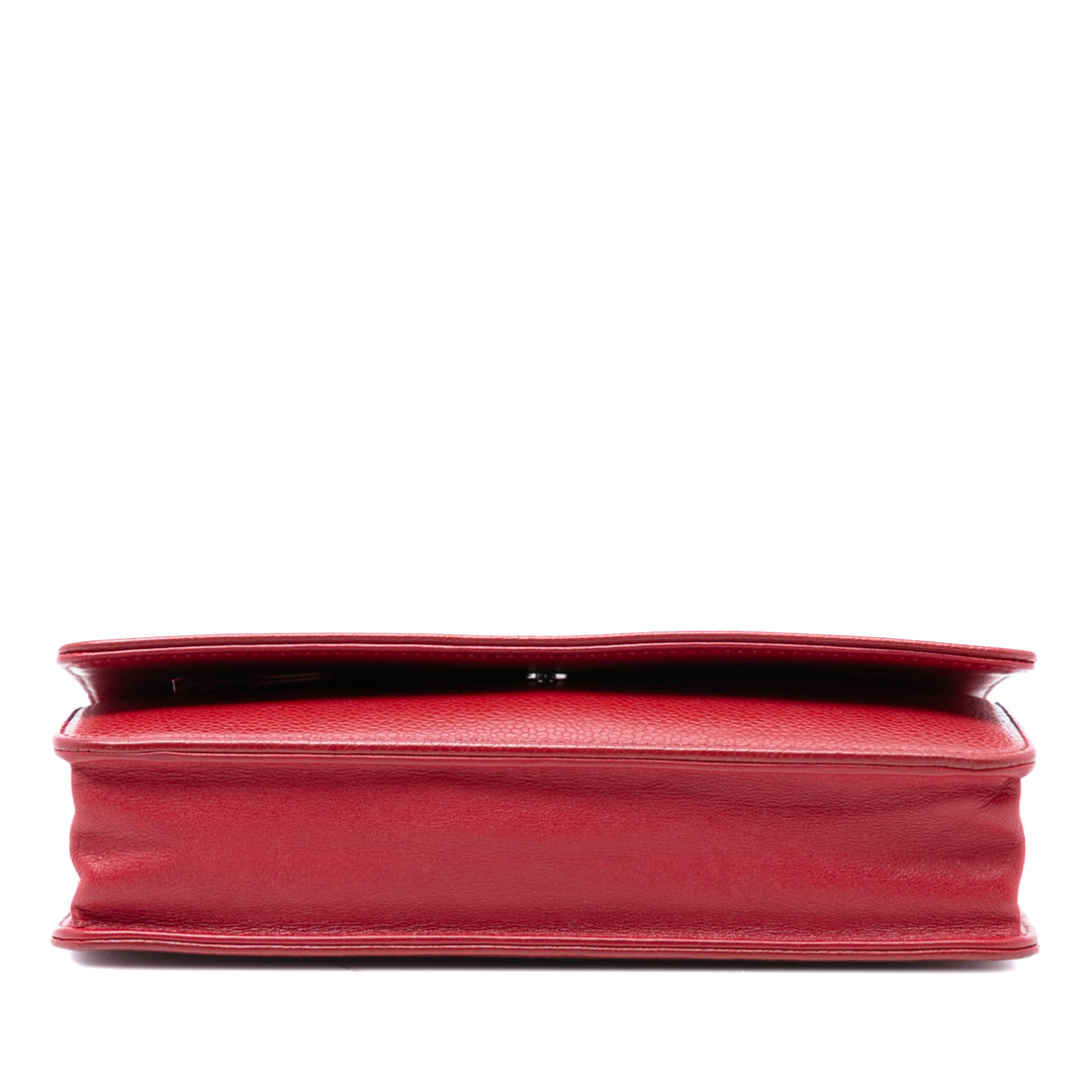 Chanel CC Caviar Wallet on Chain