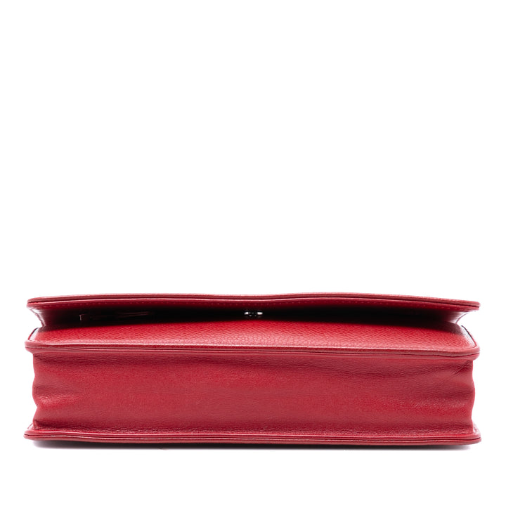 Chanel CC Caviar Wallet on Chain