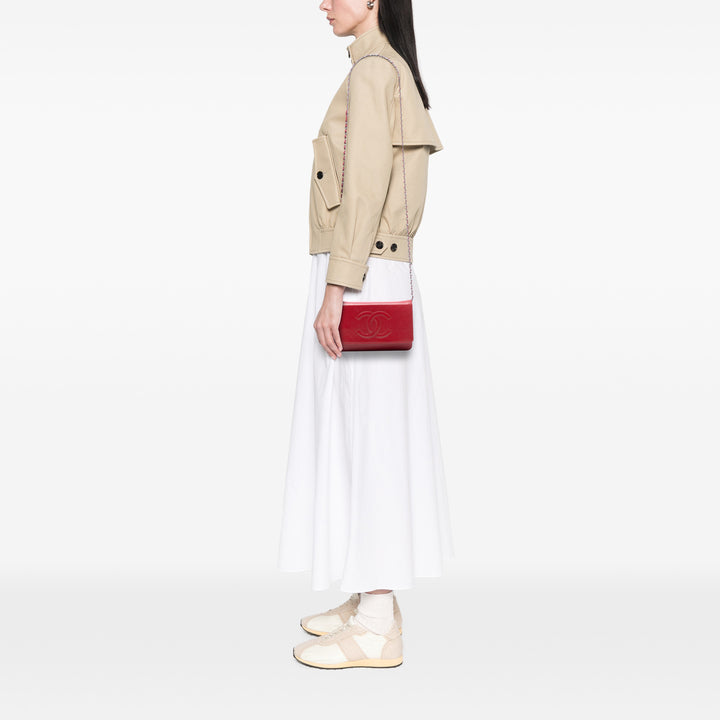 Chanel CC Caviar Wallet on Chain