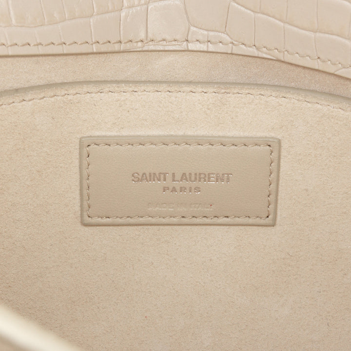 Saint Laurent Medium Croc embossé Monogram Sunset Sac