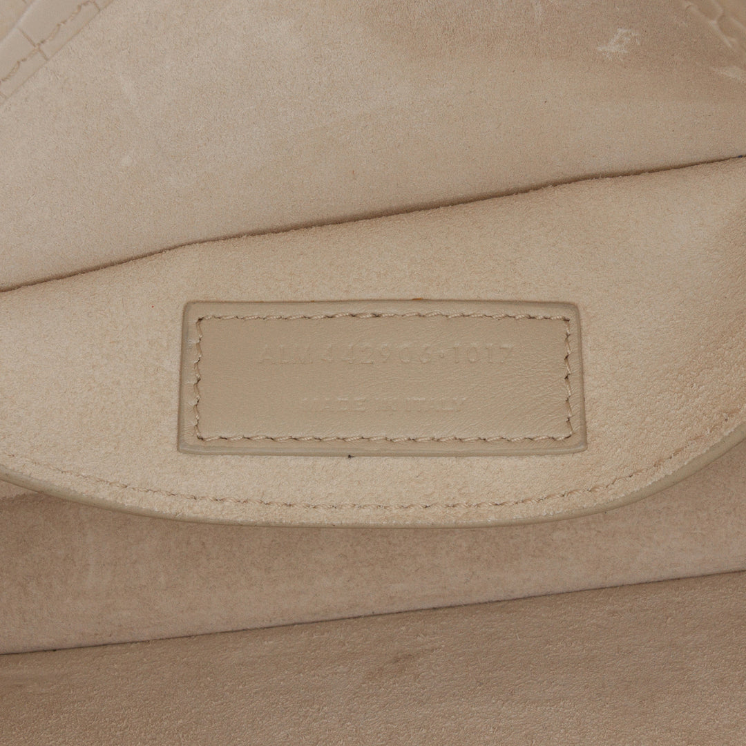 Saint Laurent Medium Croc embossé Monogram Sunset Sac