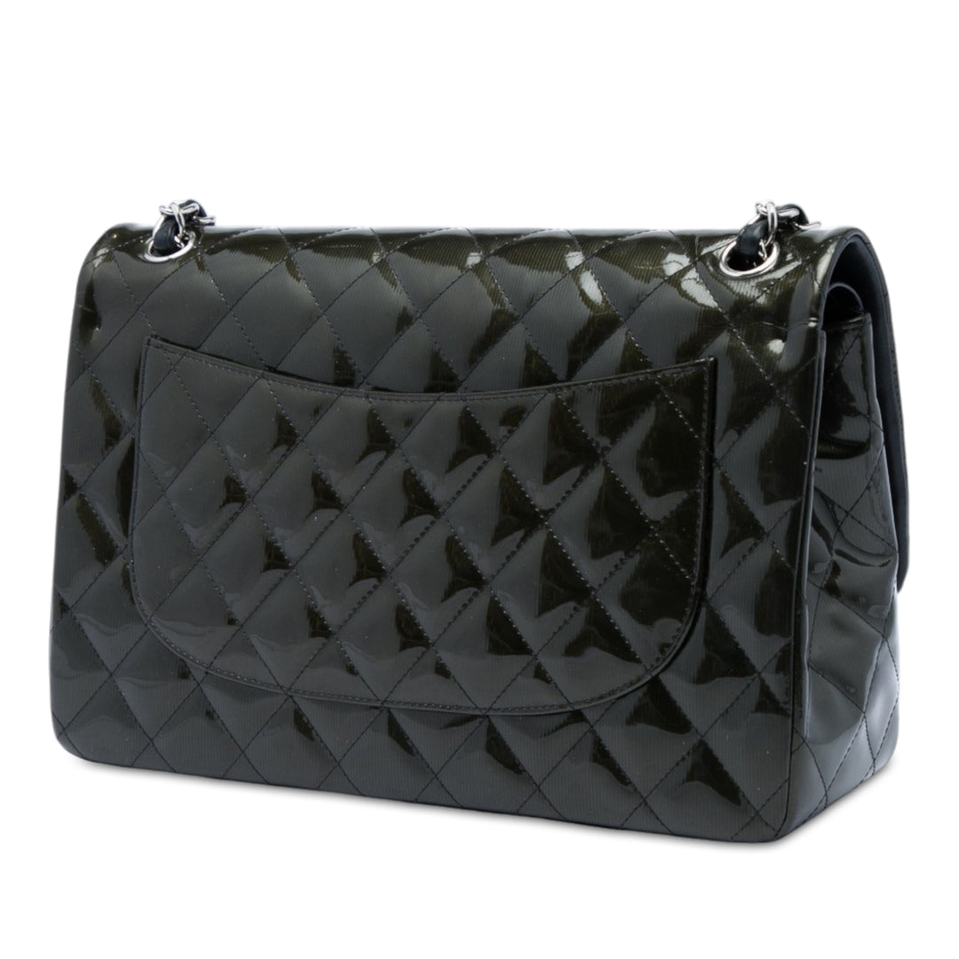 Classic Striated Double rabat Jumbo Vert