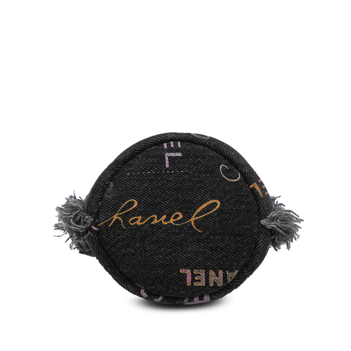 Mini Denim Mood Bucket with Chain Gray - Gaby Paris