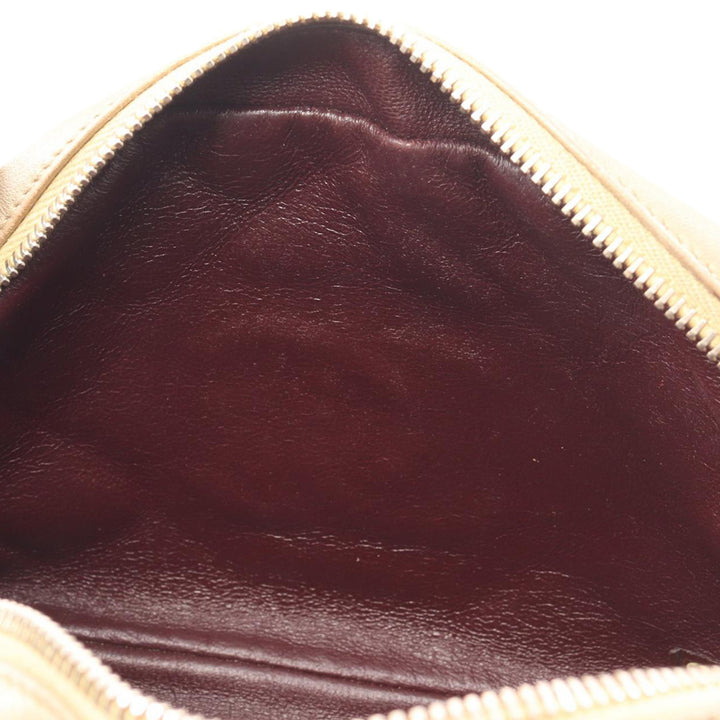 CC Quilted Lambskin Camera Crossbody Gold - Gaby Paris