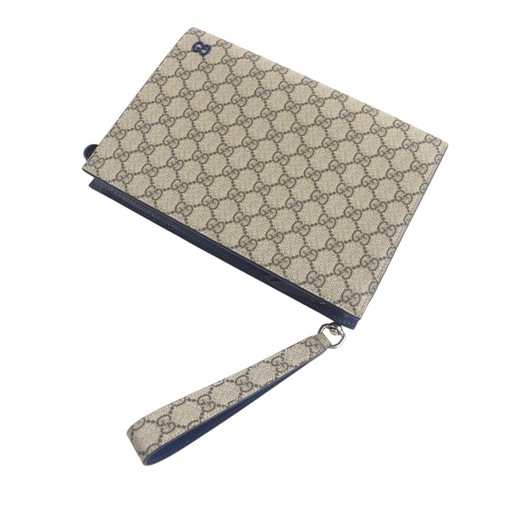 Bicolore Pochette Moyen GG Supreme Bleu