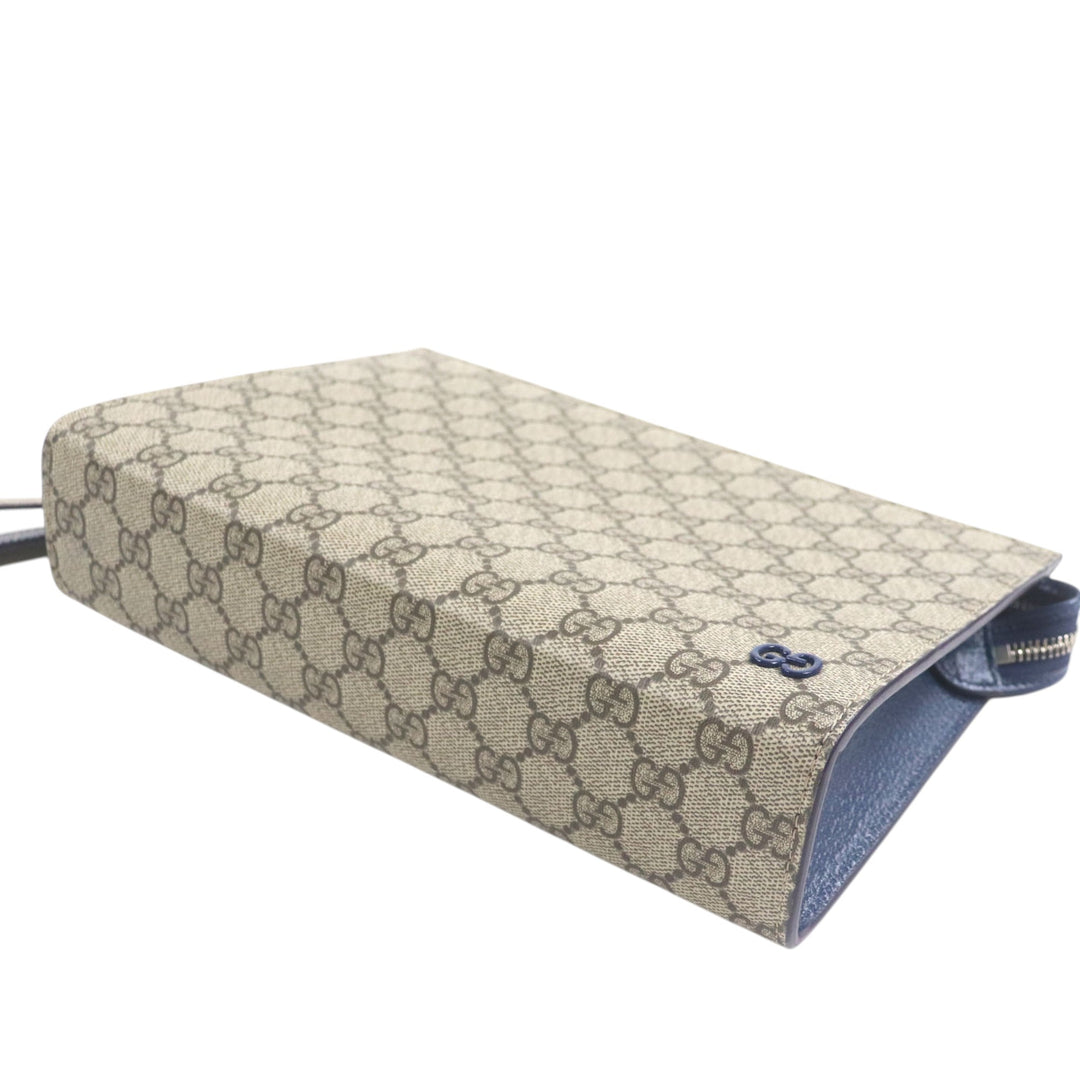 Bicolore Pochette Moyen GG Supreme Bleu