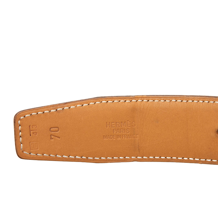 Hermès Box Veau Constance H Réversible Ceinture Cuir Box