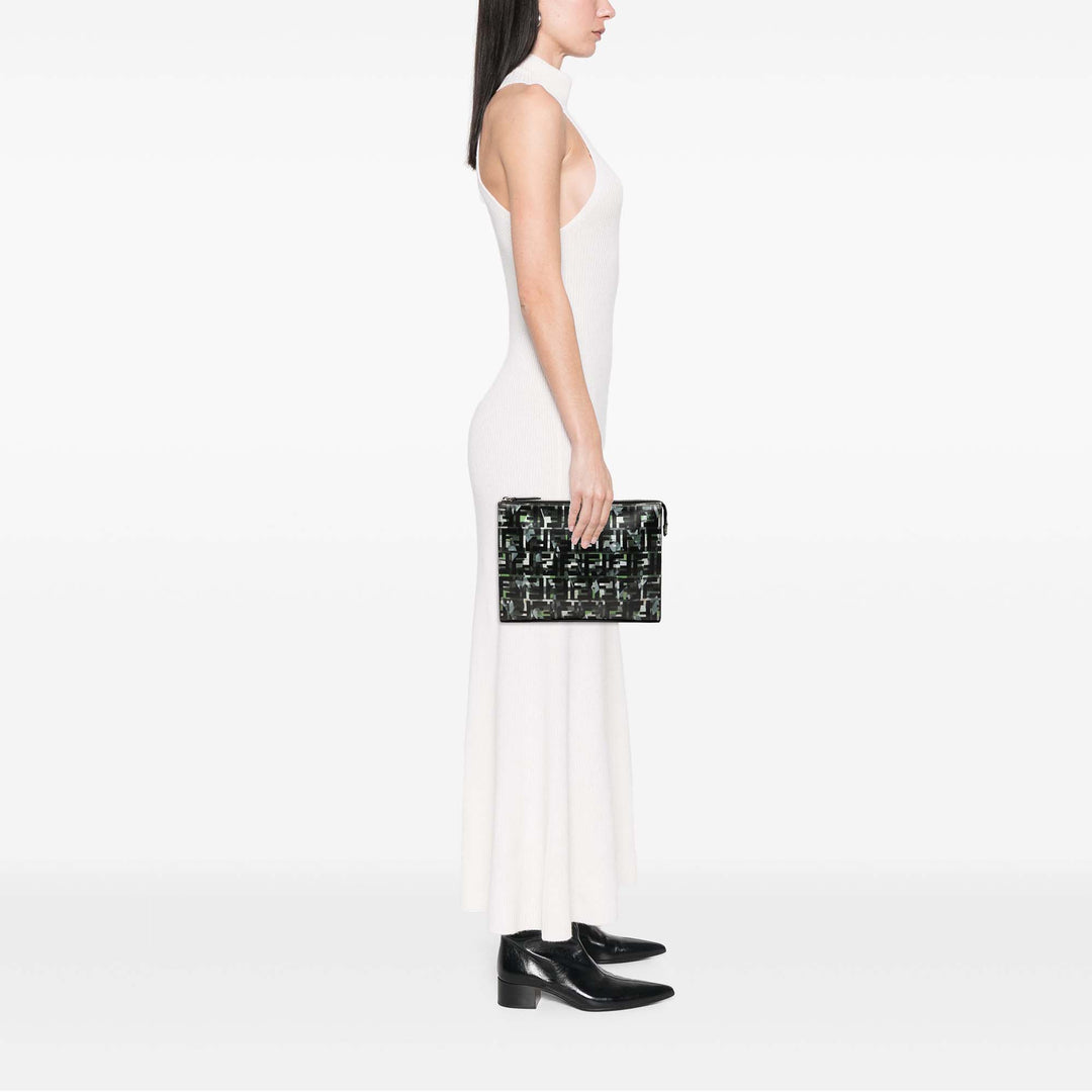 Fendi FF 1974 Camouflage Pochette Nylon