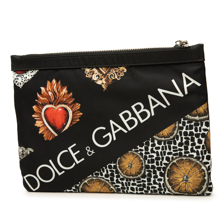 King of Hearts Playing Card Pochette Noir