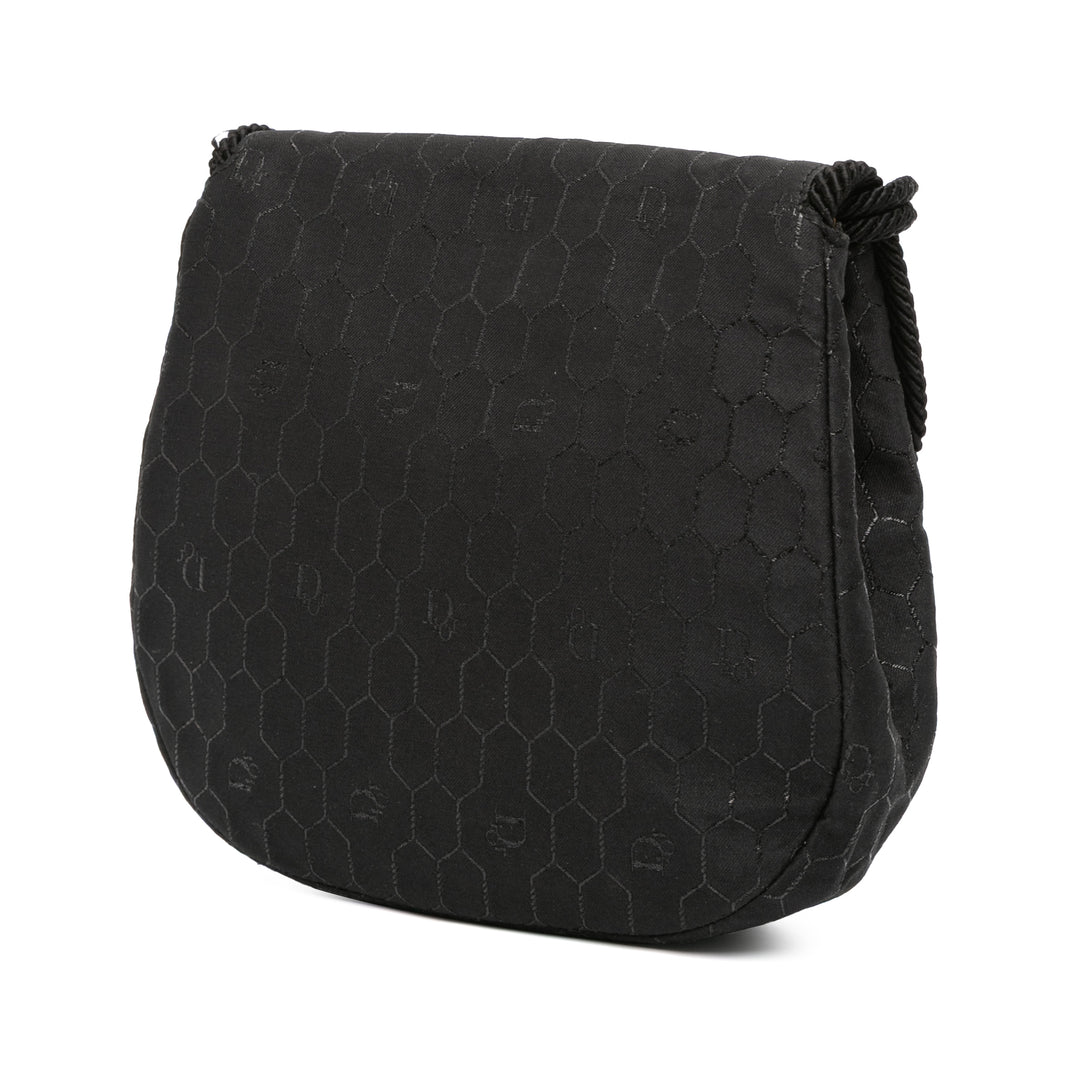 Dior Honeycomb Toile Sac porté croisé Noir