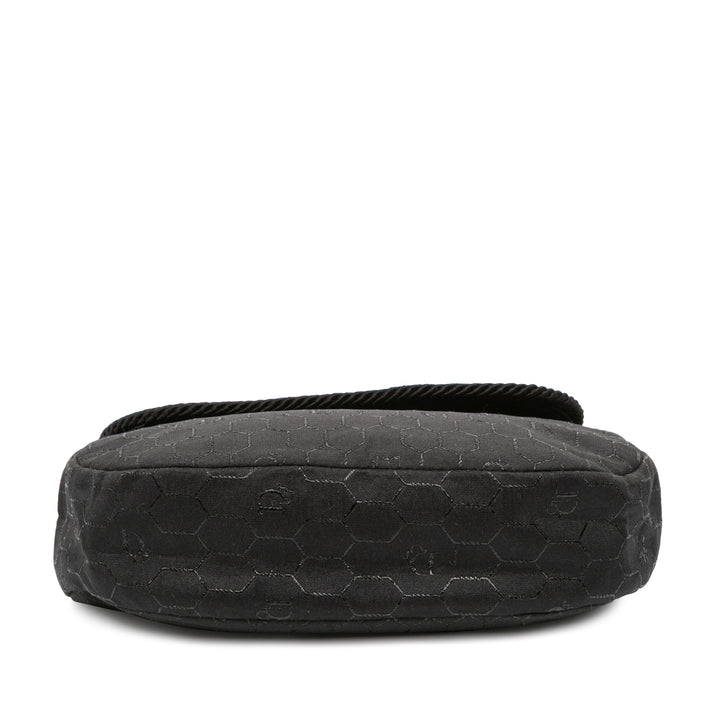 Dior Honeycomb Toile Sac porté croisé Noir