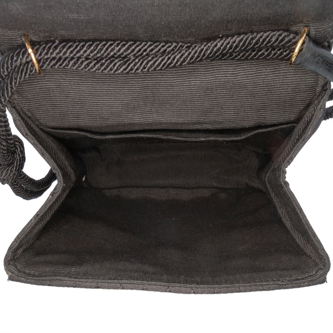 Dior Honeycomb Toile Sac porté croisé Noir