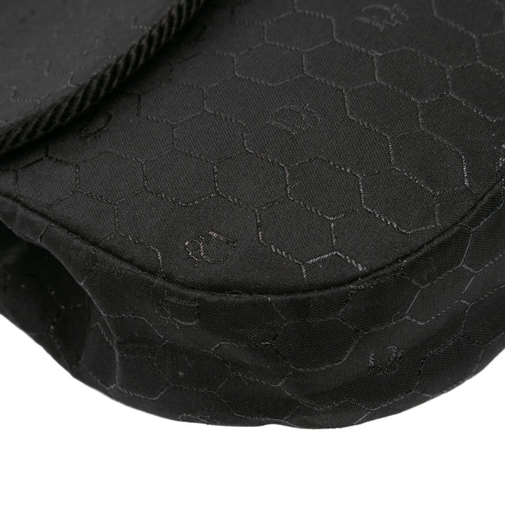 Dior Honeycomb Toile Sac porté croisé Noir