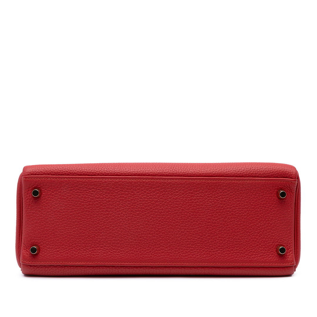 Hermès Togo Kelly II Retourne 32 Rouge